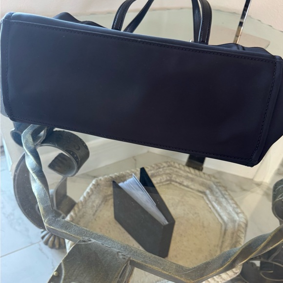 KATE SPADE NY Dawn Place Black Embellished Nylon Tote with Leather Trim NWOT - Picture 7 of 14